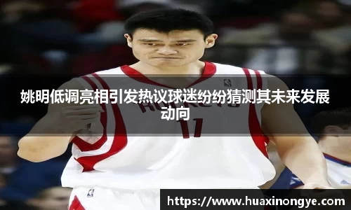 姚明低调亮相引发热议球迷纷纷猜测其未来发展动向